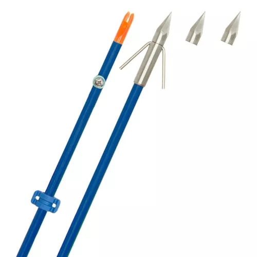 Fin Finder Raider Pro Bowfishing ArrowBlue w/ Bighead Point