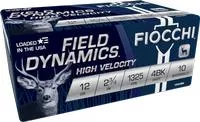 Fiocchi 12hv4bk Field Dynamics High Velocity 12 Gauge 2.75 " 27 Pellets 4 Buck Shot 10 Per Box/25 Cs