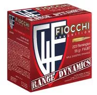Fiocchi 223ard10 Range Dynamics Compete 223 Rem 55 Gr Full Metal Jacket Boat- Tail (Fmjbt) 100/10 Sold As Case