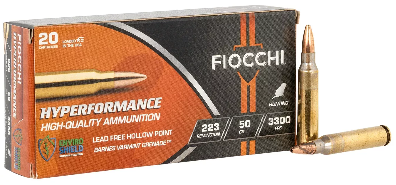 Fiocchi 223VG20 Hyperformance223Rem 50gr 20 Per Box/10 Case