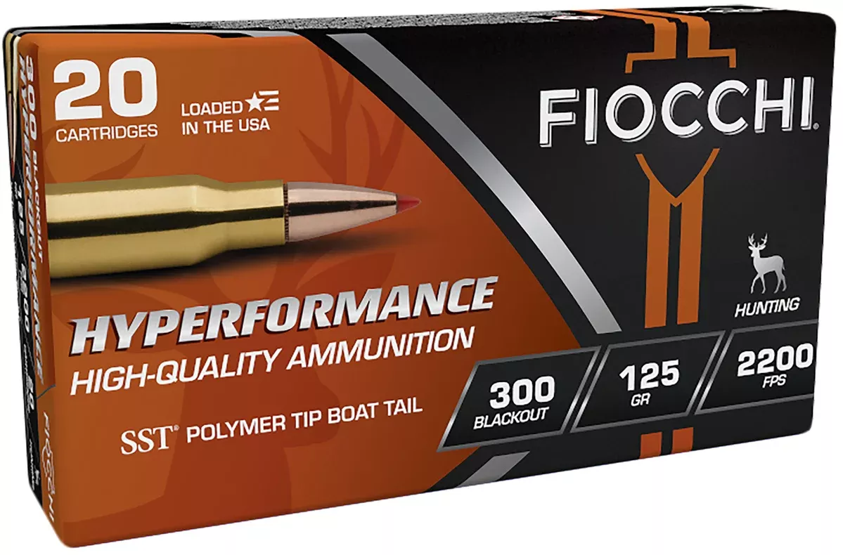 Fiocchi 300BLKH20 Hyperformance300Blackout 125gr Super Shock Tip 20 Per Box/10 Case