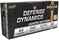 Fiocchi 44a500 Defense Dynamics 44 Rem Mag 240 Gr Jacketed Soft Point (Jsp) 50 Per Box/10 Cs