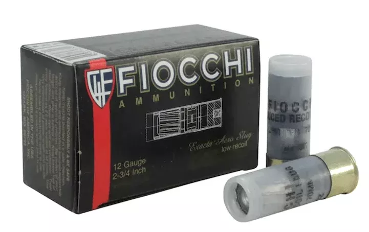 Fiocchi Low Recoil Ammunition 12 Gauge 2-3/4″ 1 oz Aero Slug