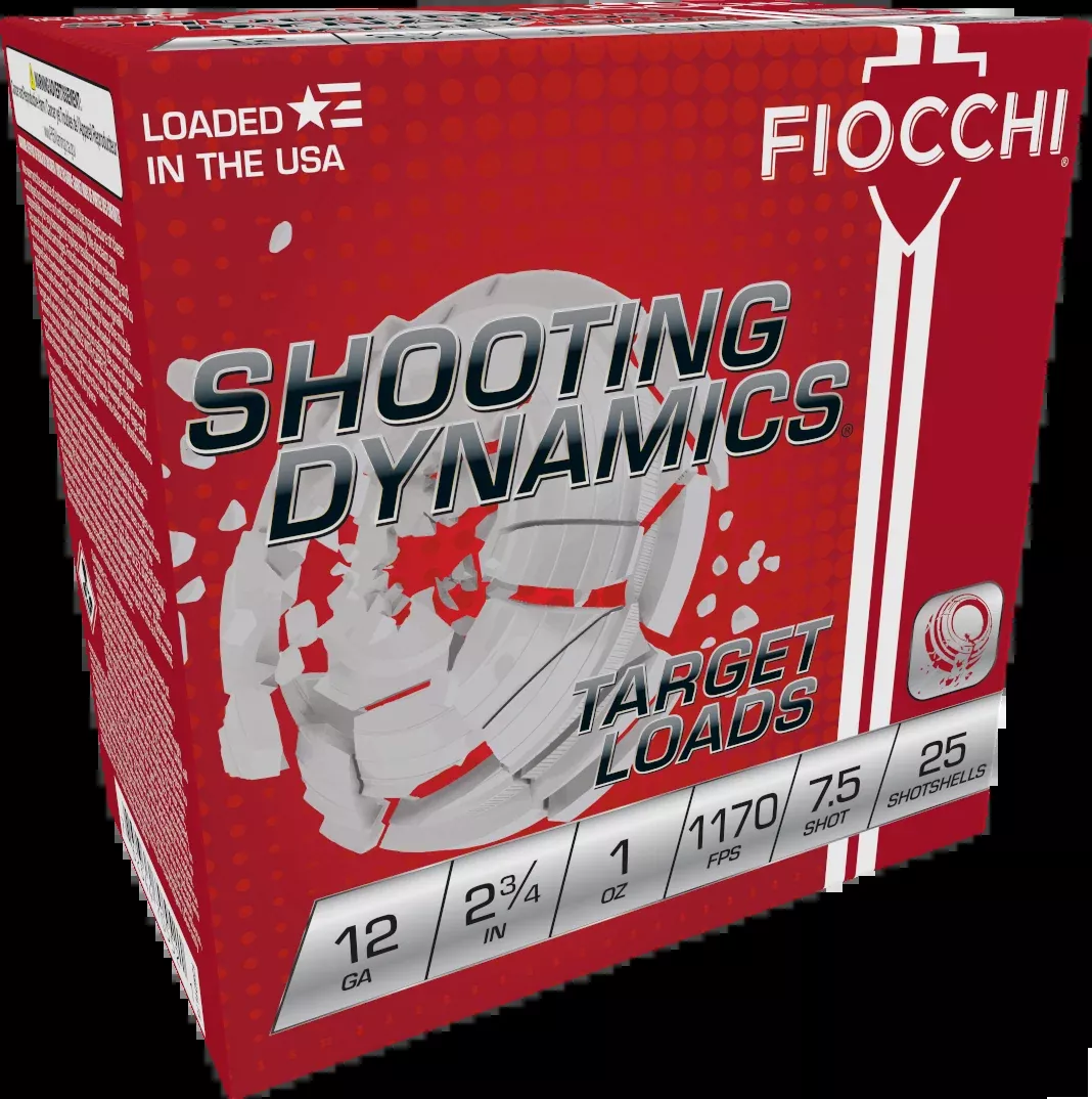 Fiocchi Shooting Dynamics Target Load 12 Gauge 2.75in 1oz #7.5 Shot 25rd 12SD1L75