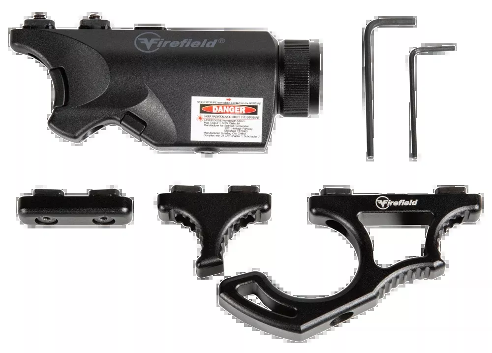 Firefield Rival XL Foregrip Flashlight & Red Laser Combo, M-LOK, 75/150 Lumens LED, FF35010K
