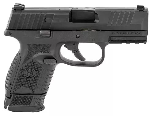 Fn 66100815 509 Compact 9mm Luger 3.70 " Barrel 12 + 1 Or 15 + 1, Matte Black Polymer Frame With Mounting Rail, Matte Black Stainless Steel Slide, No Manual Safety