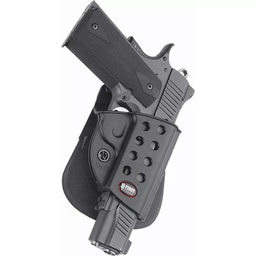 FobusR1911 Paddle Holster 1911 5" with Rail Black Plastic