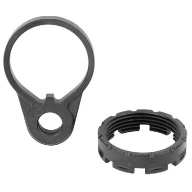 Fortis END-CN-COMBO QD Castle Nut & End Plate | Heavy-Duty AR-15 Buffer Tube Combo with Quick Disconnect Sling Mount
