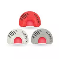 Foxpro Loadedgun Loaded Gun Combo Diaphragm Call Double/Triple Reed Coyote Sounds Attracts Coyotes Gray/Red/White 3 Piece