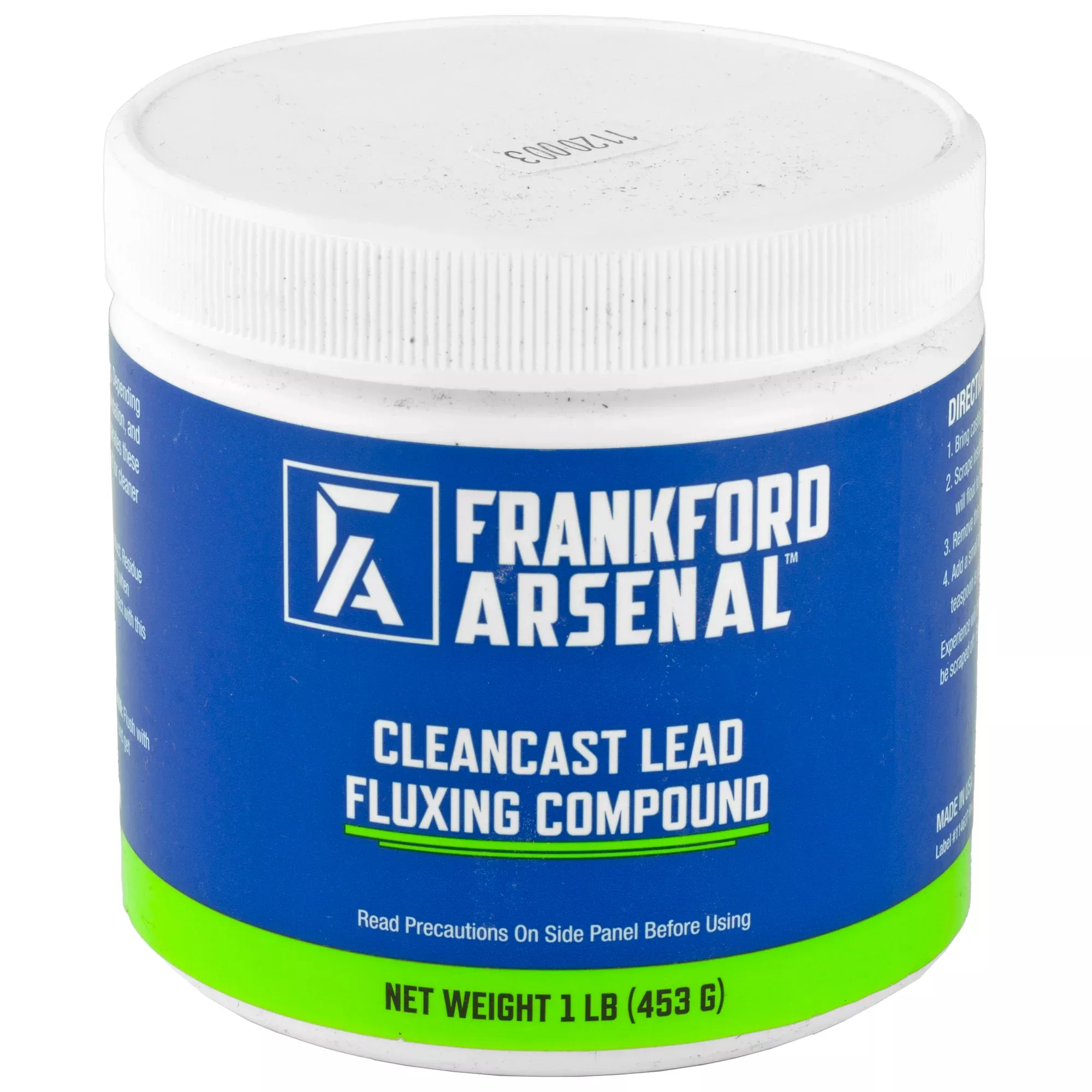Frankford Arsenal CleanCast Lead Casting Fluxing Compound, Non-Smoking Odor-Free 1 lb 441888