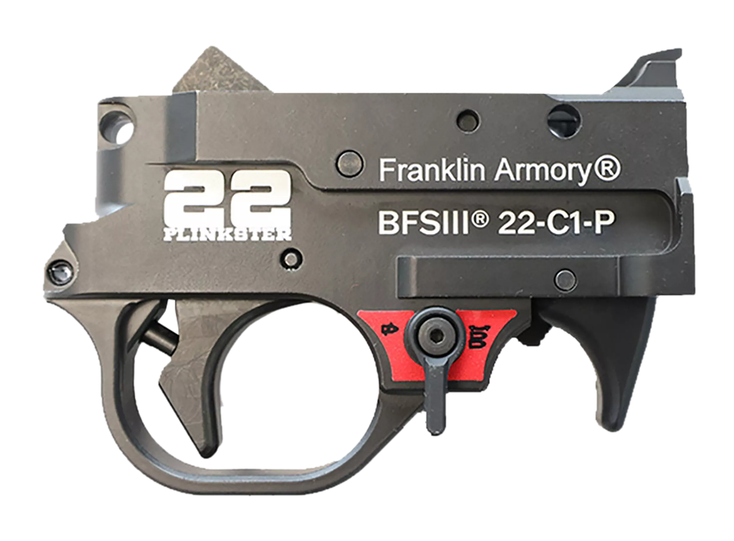 Franklin Armory 0250033BLK 22 Plinkster BFSIII Black Curved Trigger Drop-In Fits 10/22