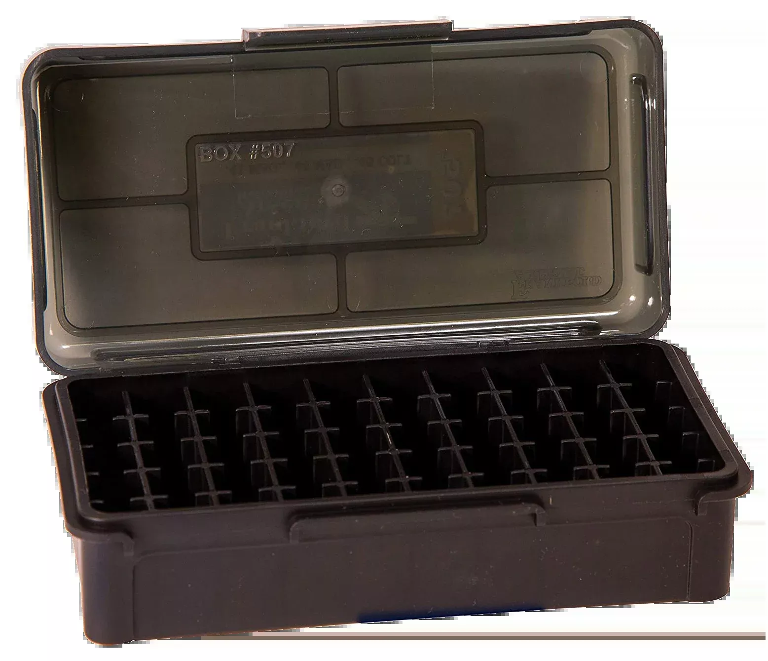 Franklin Armory Hinge-Top Ammo Box, Black Polymer, 50-Round for 6.5/.243/.308 Caliber – 1083788