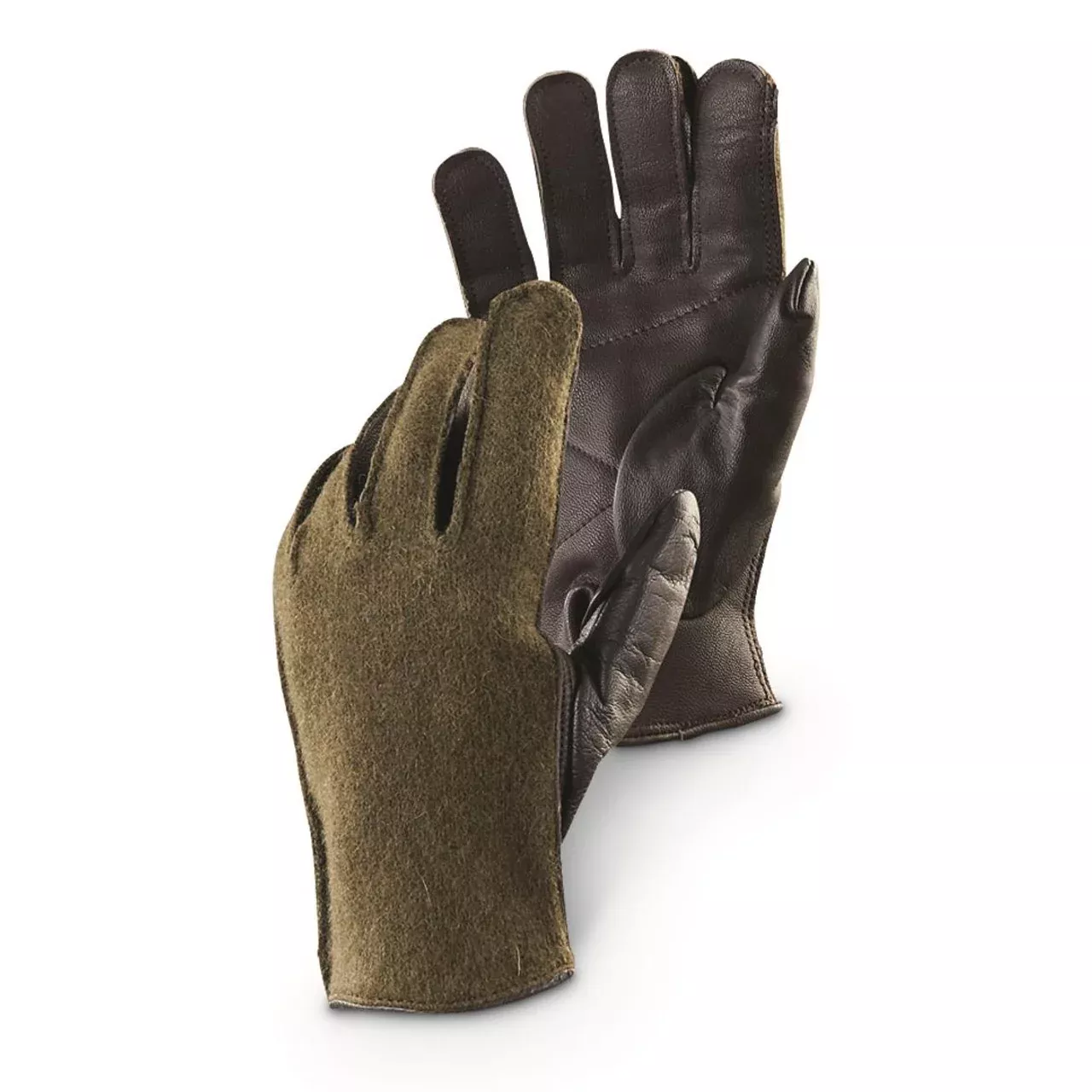 French Leather/Wool Gloves - Like New