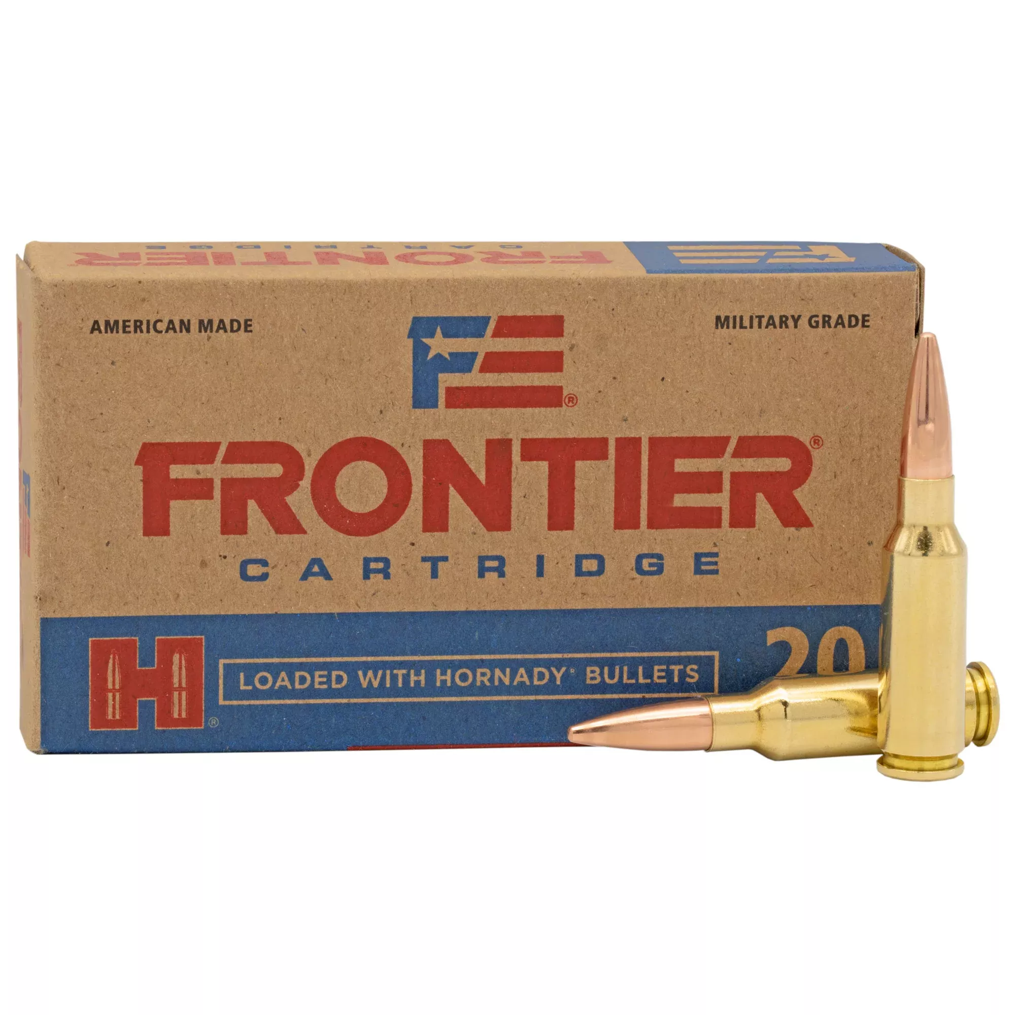 Frontier Cartridge 6.5 Grendel 123 Grain Full Metal Jacket Ammo, 20 Rounds, FR700