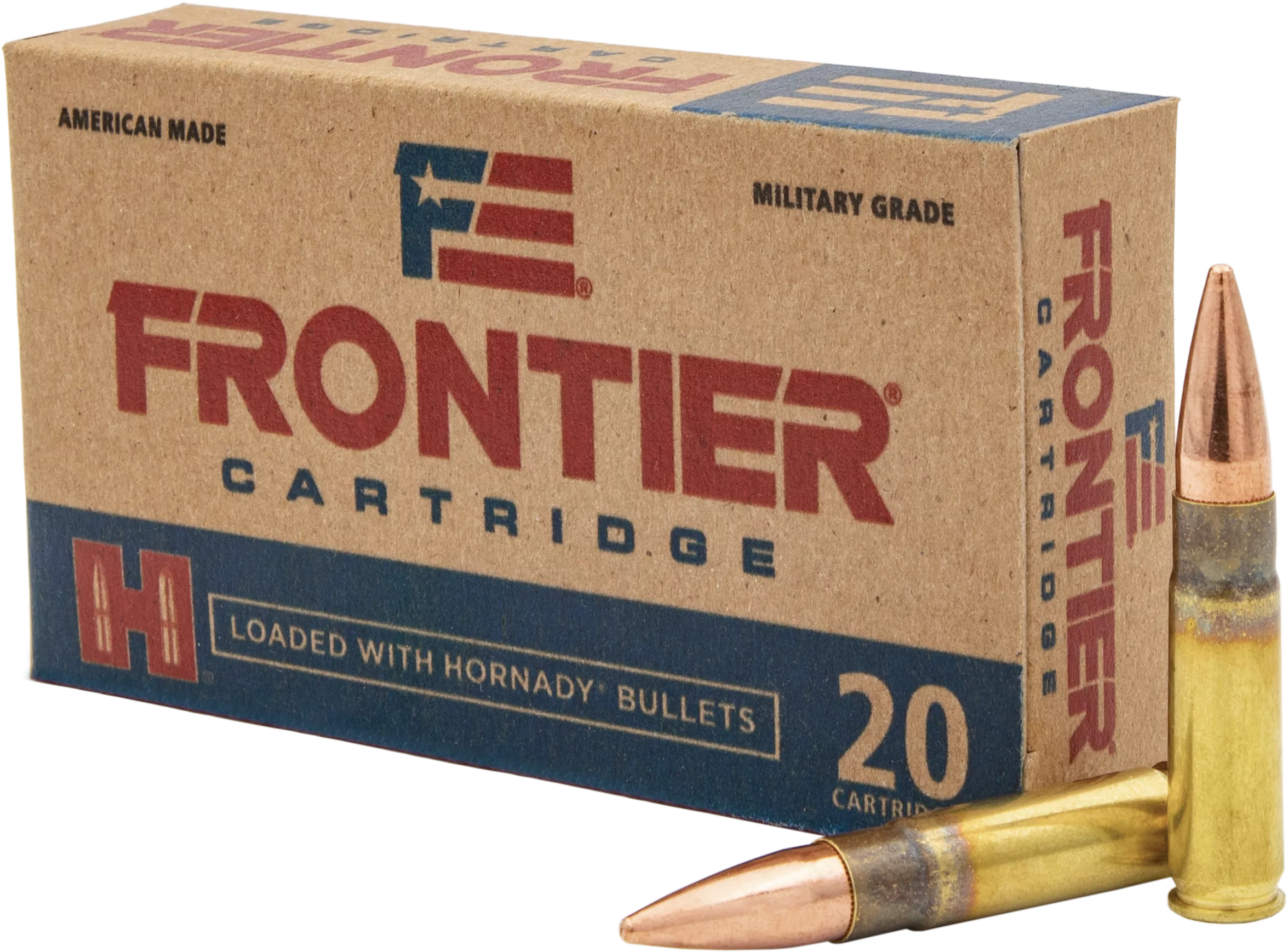 Frontier Cartridge FR400 Military Grade Centerfire Rifle 300Blackout 125gr Full Metal Jacket 20 Per Box/10 Case