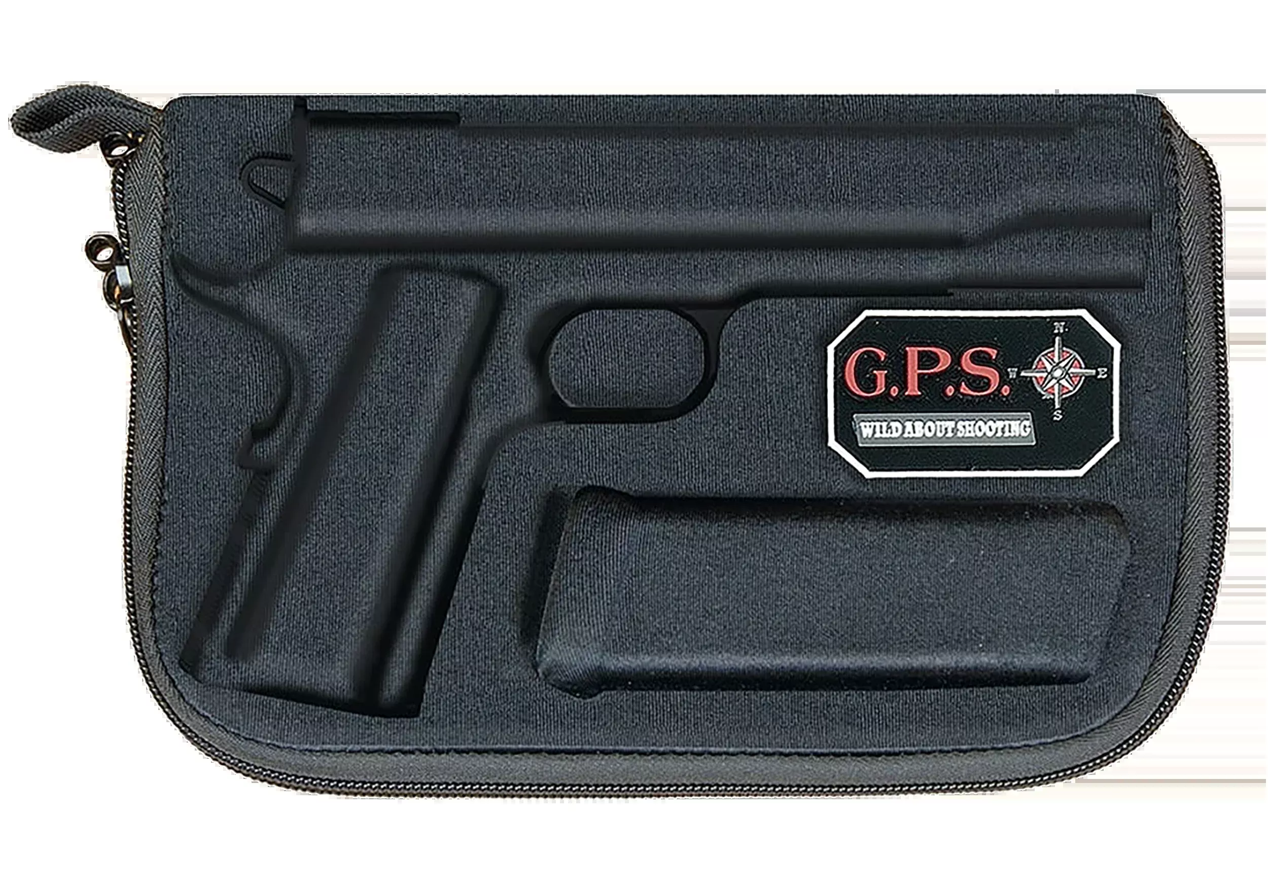 G*Outdoors Custom Molded Pistol Case for Glock with Lockable Zippers & Internal Mag Holder, 907PC