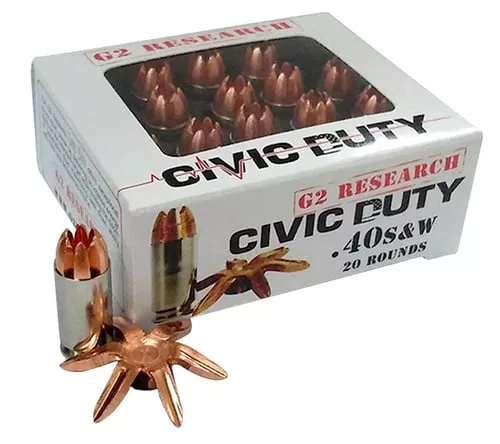 G2R CIVIC DUTY 40S&W 122GR 20/500