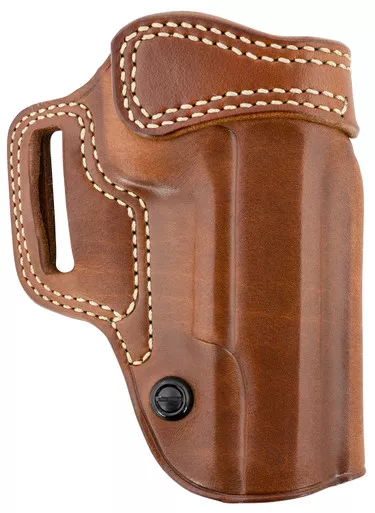 Galco AV212R Avenger OWB Tan Leather Belt Slide Fits 1911 5"
