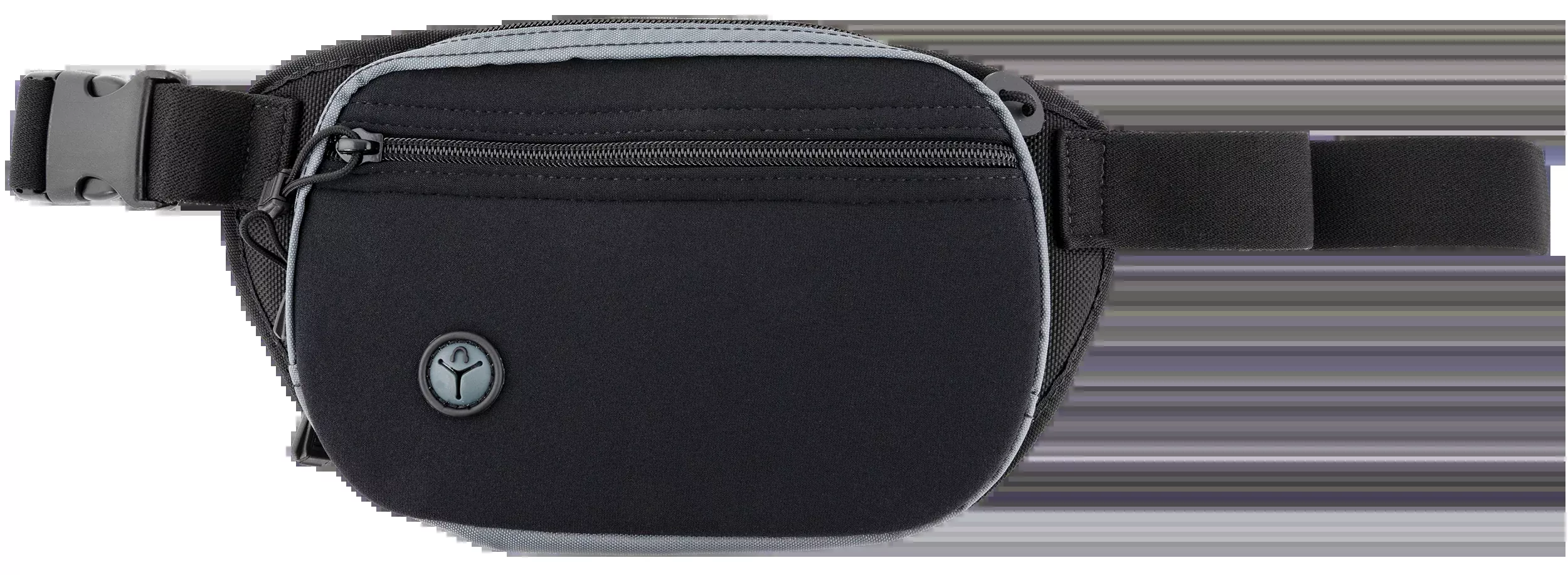 Galco FasTrax PAC Compact Waistpack Holster, Ambidextrous Black/Gray, Up to 50 in Belt - FTPRGBC
