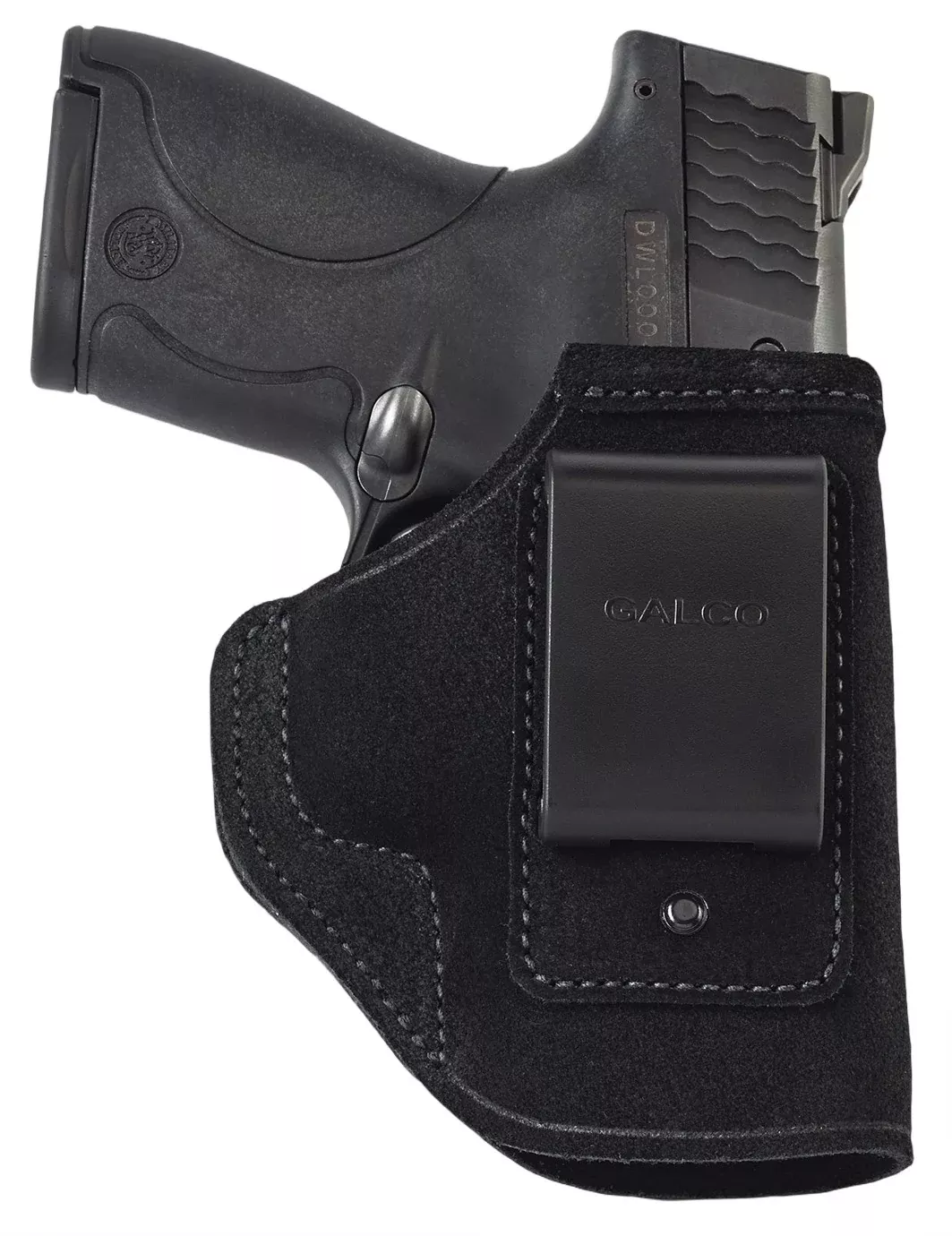 Galco STO224RB Stow-N-GoIWB Black Steerhide Fits Glock 17 Gen1-5 Right Hand