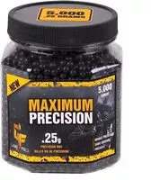 Game Face 25gpb5j Maximum Precision Heavy- Weight .25- Gram Black Airsoft Bbs (5000- Count)