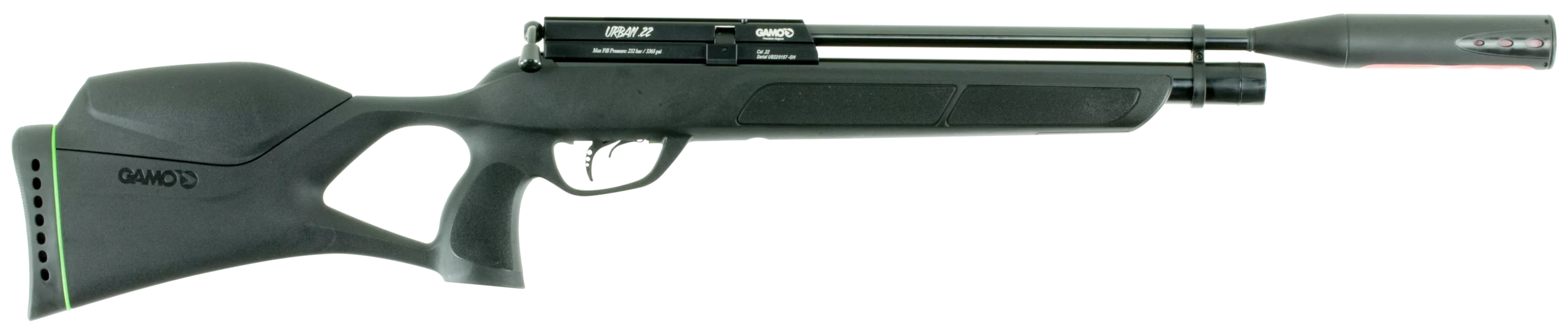 Gamo 600054 Urban PCP PCP 22 10+1 Shot Rifled Steel Hammer Forged Barrel w/Whisper Fusion, All Weather Thumbhole Stock w/Shock Wave Recoil Pad, Non-Slip Grip & Forearm