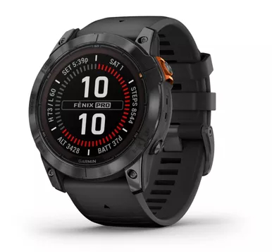 Garmin fēnix 7X Pro – Solar Edition - Slate Gray with Black Band, 51mm Case Size