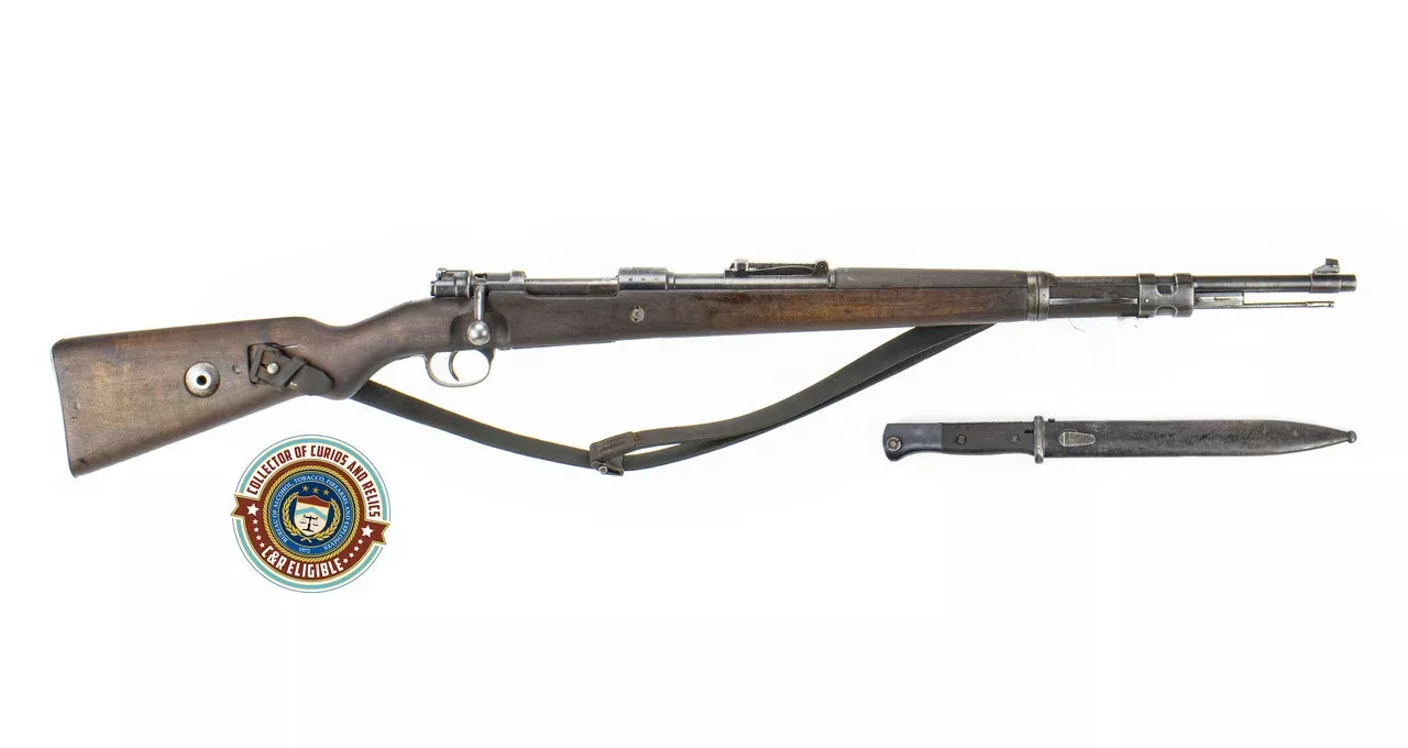 German Kar98k M937B 8mm WWII (Portuguese Crest) Mauser - Non-Matching Serial # on Bolt