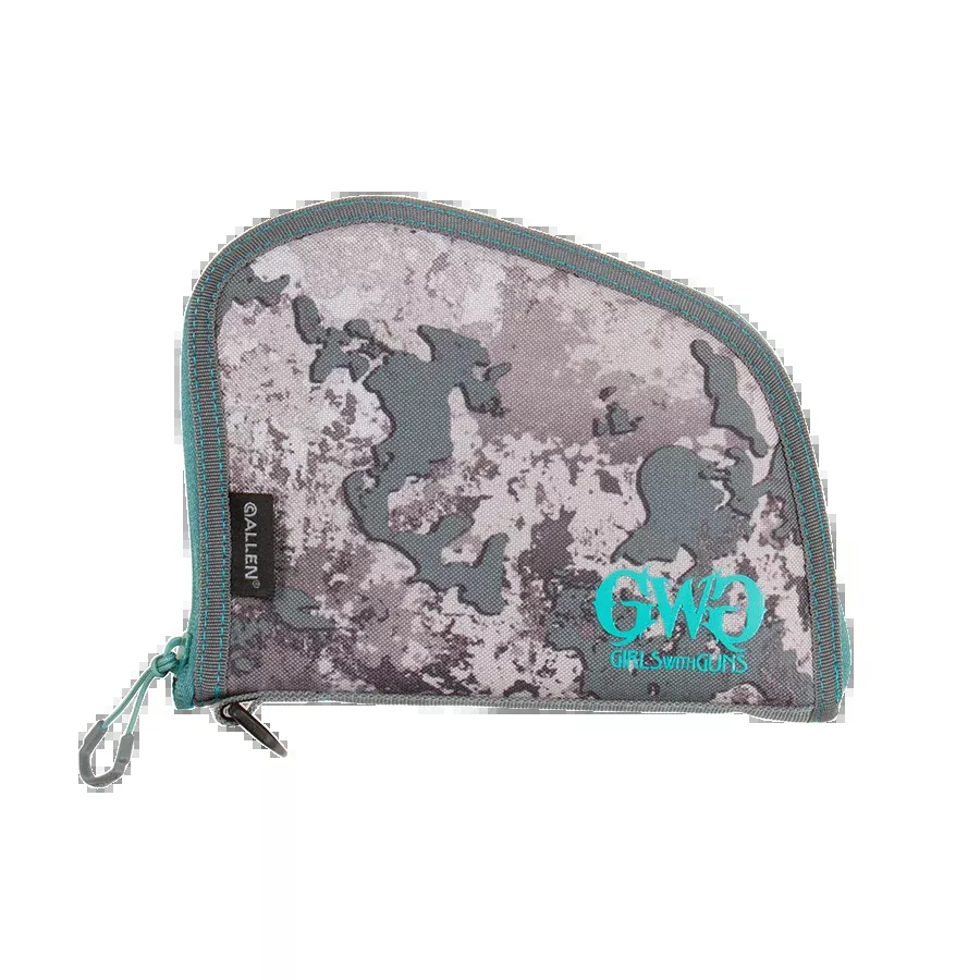 Girls With Guns In The Shade 8-inch Handgun Case, Shade Camo, Locking Zipper, Foam Padding — 918