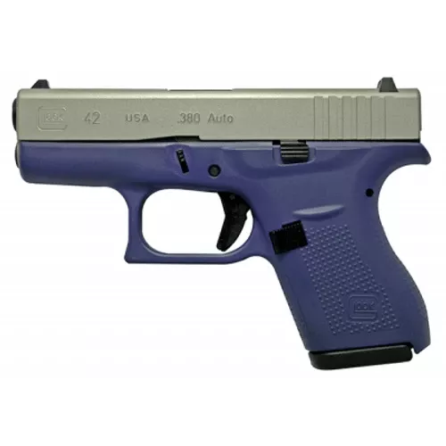 GLOCK 42 .380ACP Purple/Silver - Two 6rd Mags - W260-99050