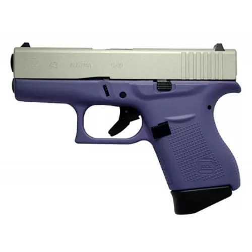 GLOCK 43 PURPLE/SILVER 9MM FS 6+1 W260-99310