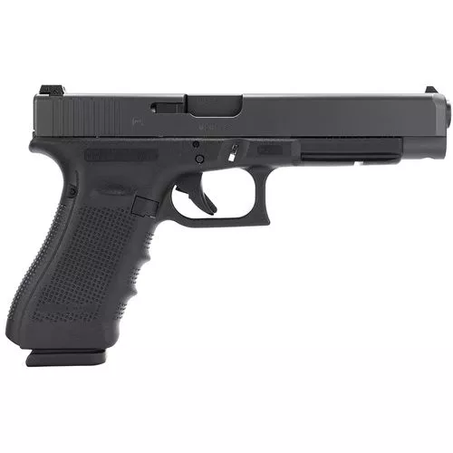 Glock G35 Gen 4 Double 40 Smith & Wesson (S&W) 5.31" 15+1 Black Interchangeable Backstrap Grip Black