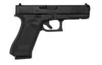 Glock Pa175s203 G17 Gen5 Full Size 9mm Luger 17 + 1 4.49 " Black Gmb Barrel, Black Ndlc Serrated Slide, Black Polymer Frame W/Accessory Rail, Black Textured W/Interchangeable Backstrap Grip, Ambidextrous