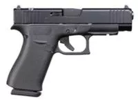 Glock Pa4850201frmos G48 Compact Slim 9mm Luger 10 + 1 4.17 " Black Gmb Barrel, Black Ndlc Mos Cut/Serrated Slide, Black Polymer Frame W/Beavertail, Black Textured Polymer Grips, Right Hand