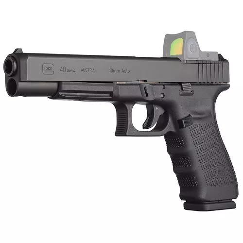Glock PG4030103MOS G40 Gen 4 MOS Double 10mm 6.02" 15+1 Black Interchangeable Backstrap Grip Black