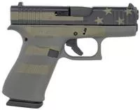 Glock Px4350204op G43x Subcompact 9mm Luger 3.41 " Barrel 10 + 1, Operator Flag Cerakote Slimline Frame & Slide, Rough Textured Beavertail Grip, Reversible Mag.Catch, Safe Action Trigger
