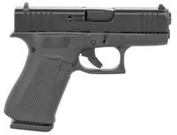 Glock Ux4350201 G43x Subcompact 9mm Luger 3.41 " Glock Marksman Barrel 10 + 1, Black Slimline Frame & Ndlc Slide, Rough Texture Beavertail Grip, Reversible Mag.Catch, Safe Action Trigger (Us Made)