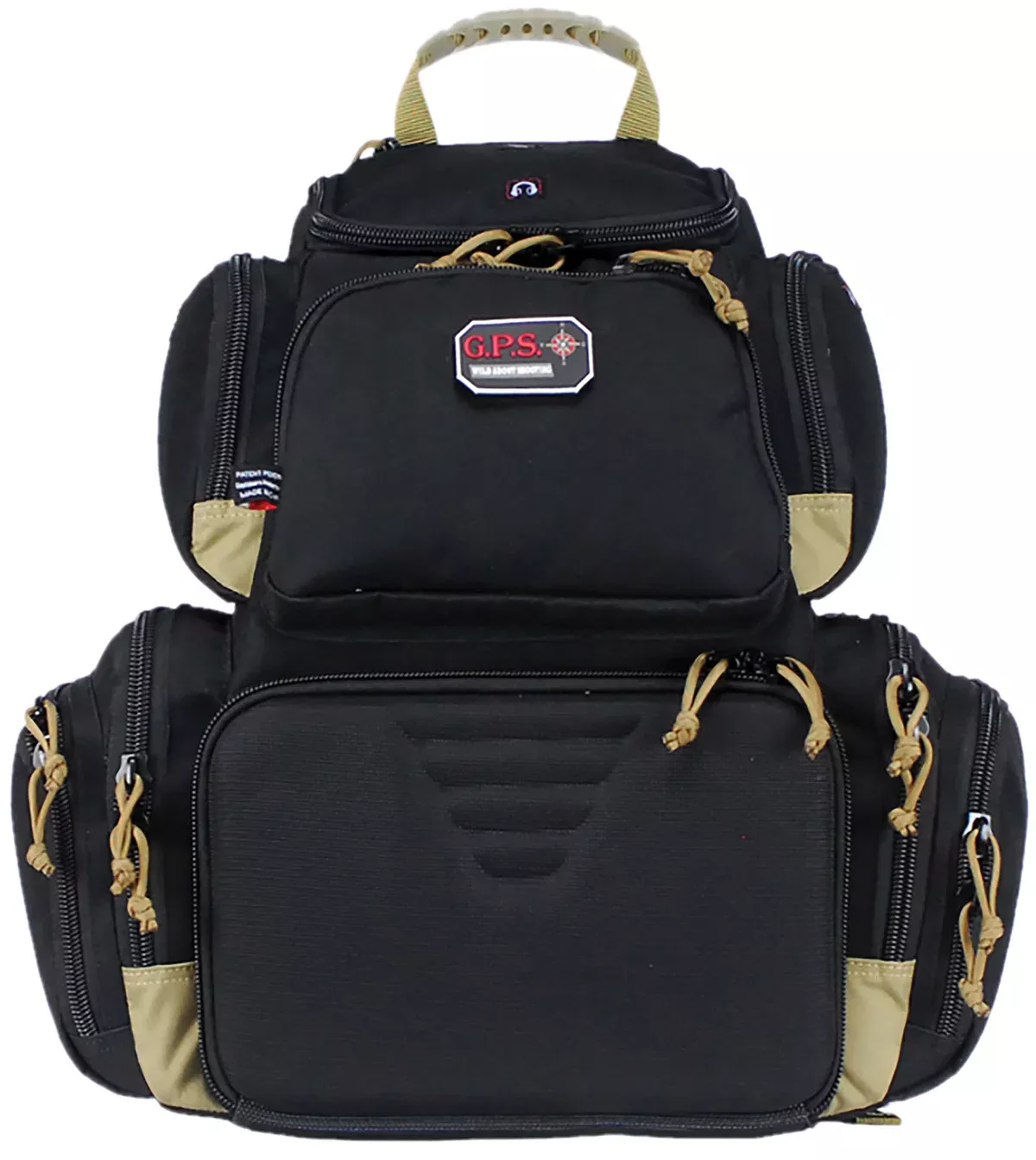 GPS Bags GPS1711BPBT HandgunnerBackpack 1000D Nylon Black/Tan