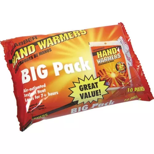 Grabber HWPP10DISPLAYUSA Big Pack Hand Warmers 10 Pack of Small 7Hrs