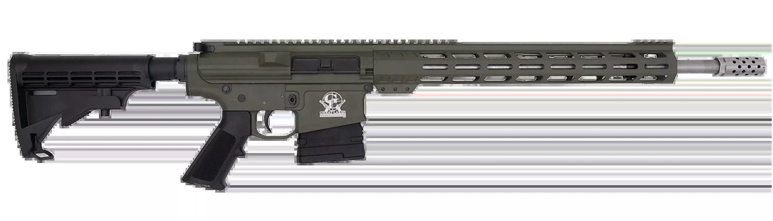 Great Lakes Firearms GL10 308 Win 18" 10+1 Semi-Auto Rifle - OD Green