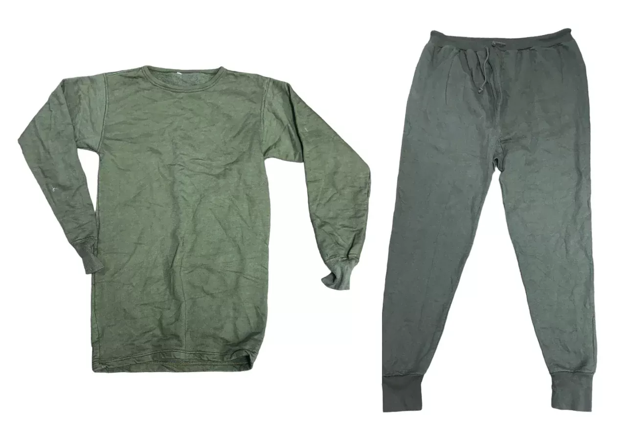 Greek OD Long Johns and Undershirt - Used - Medium