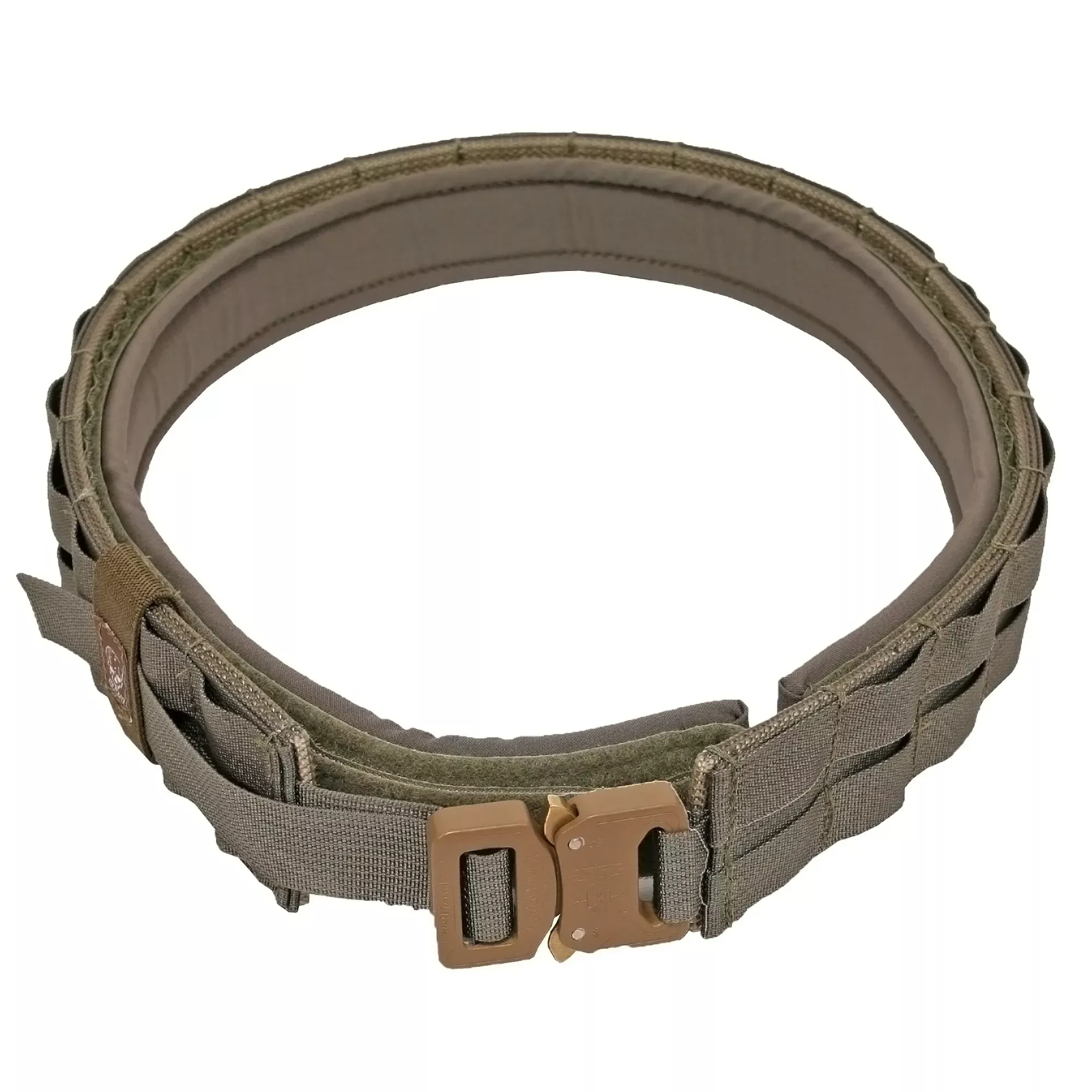 Grey Ghost Gear UGF Battle Belt, Padded Inner Two-Piece, Large 40-42 in Ranger Green, 7013-6