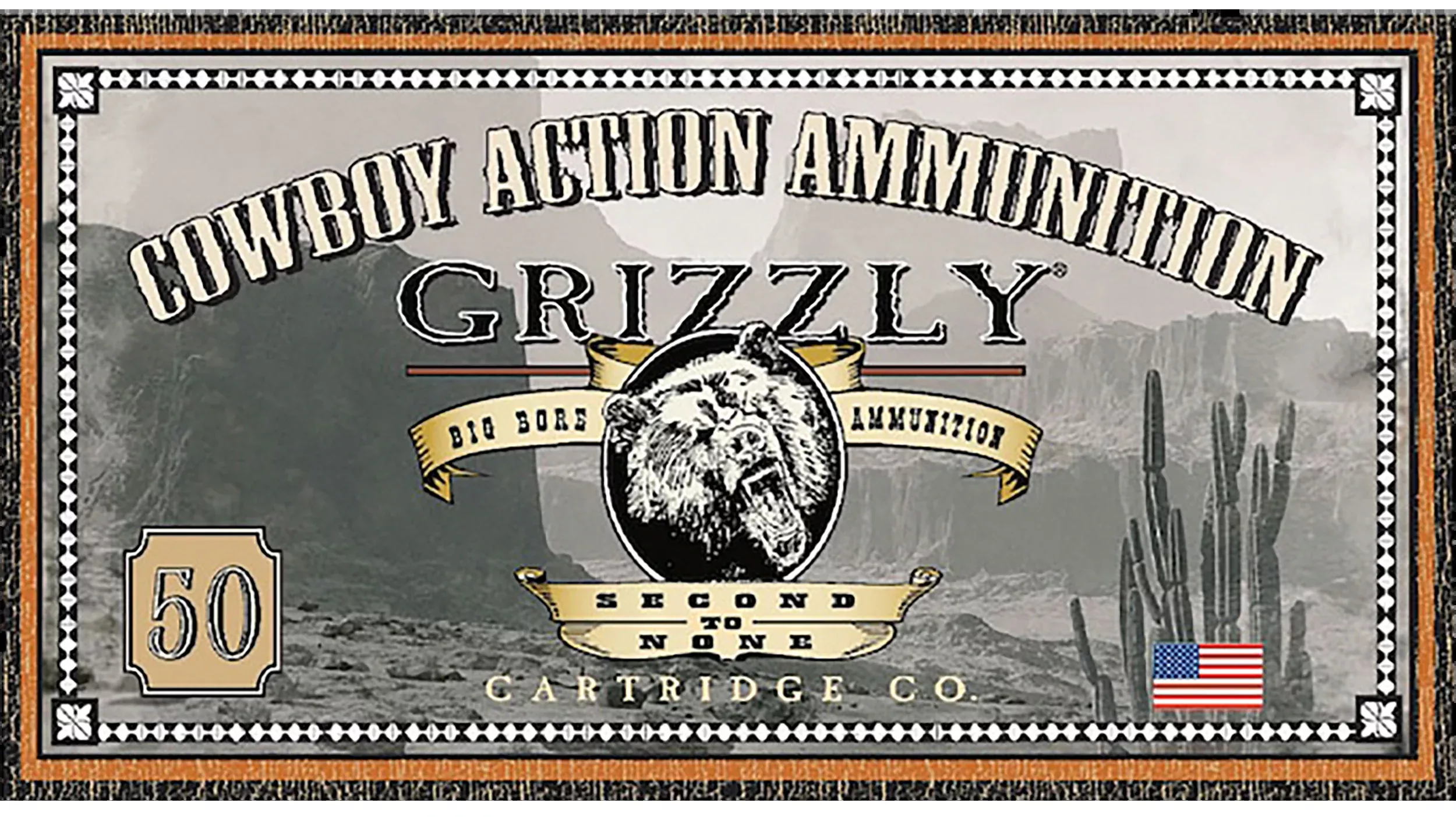 GRIZZLY AMMO (RINTOUL) Cowboy Action .38 Special 158gr Round Nose Flat Point, 50rd Box GC38SP8
