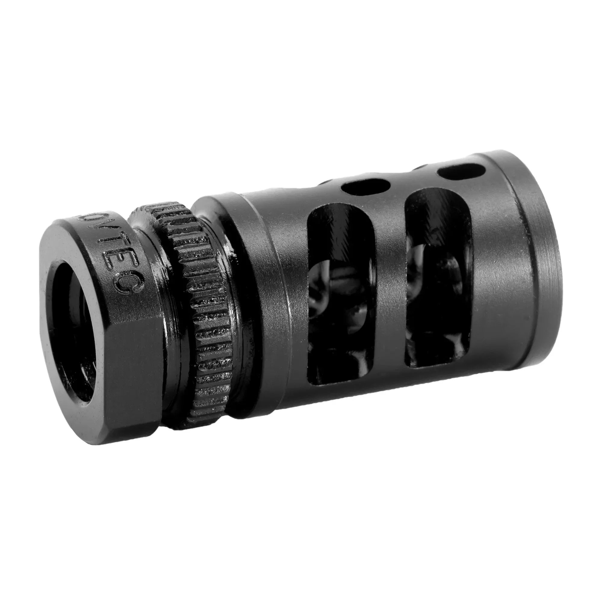 GrovTec G-COMP 9mm Compensator, 1/2x28 Thread, Black Nitride Steel, GTHM351