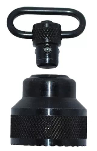 GrovTec US Inc GTSW296 Mag CapShotgun 1" Push Button Black Oxide Remington 870 Express 12 Gauge Steel