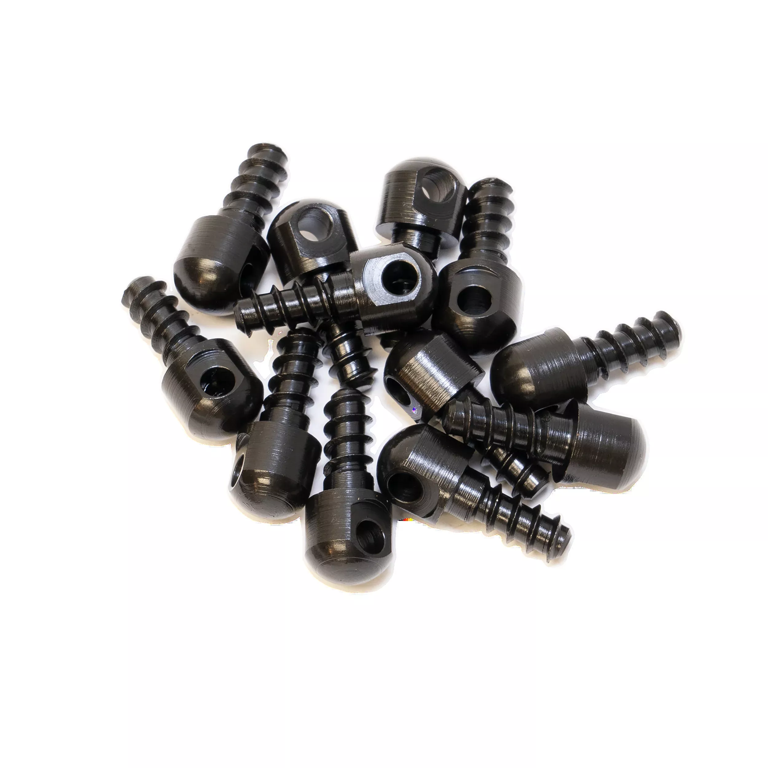 Grovtec US Inc Wood Screw Swivel Studs, 0.5 inch, Black Steel 12-Pack Set – GTHM60