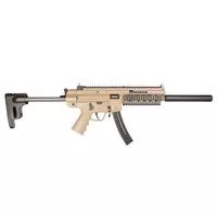 Gsg Gsggerggsg1610t Gsg- 16 Carbine 22 Lr Caliber With 10 + 1 Capacity, 16.25 " Barrel, Flat Dark Earth Metal Finish & Collapsible With Storage Compartment Black Stock Right Hand (Full Size)