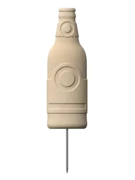 GSM 3D Stake Target Bottle, 6-Pack - Durable Bottle Silhouette Targets with Ground Stake, BC-3DST-BTL