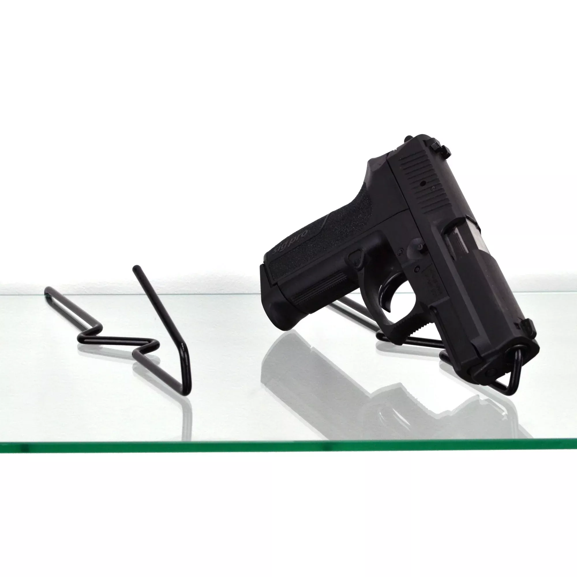 Gun Storage Solutions Handgun Back Kikstands, Vinyl-Coated .22 Cal, 10-Pack Free-Standing Hangers BKIK10
