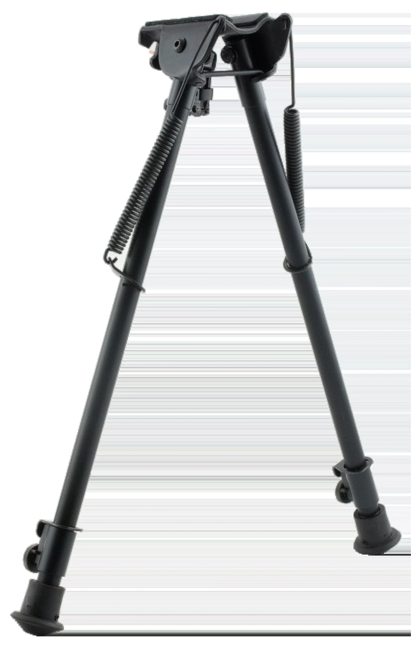 Harris 1A2-H Bipod, 13.5–23 in Tall, Solid Base, Sling Swivel Stud Mount, Black Aluminum/Steel